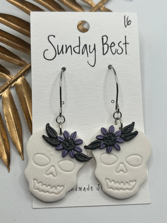 Purple and Black Skulls