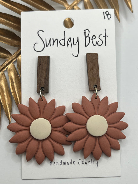 Terra Cotta Sunflowers