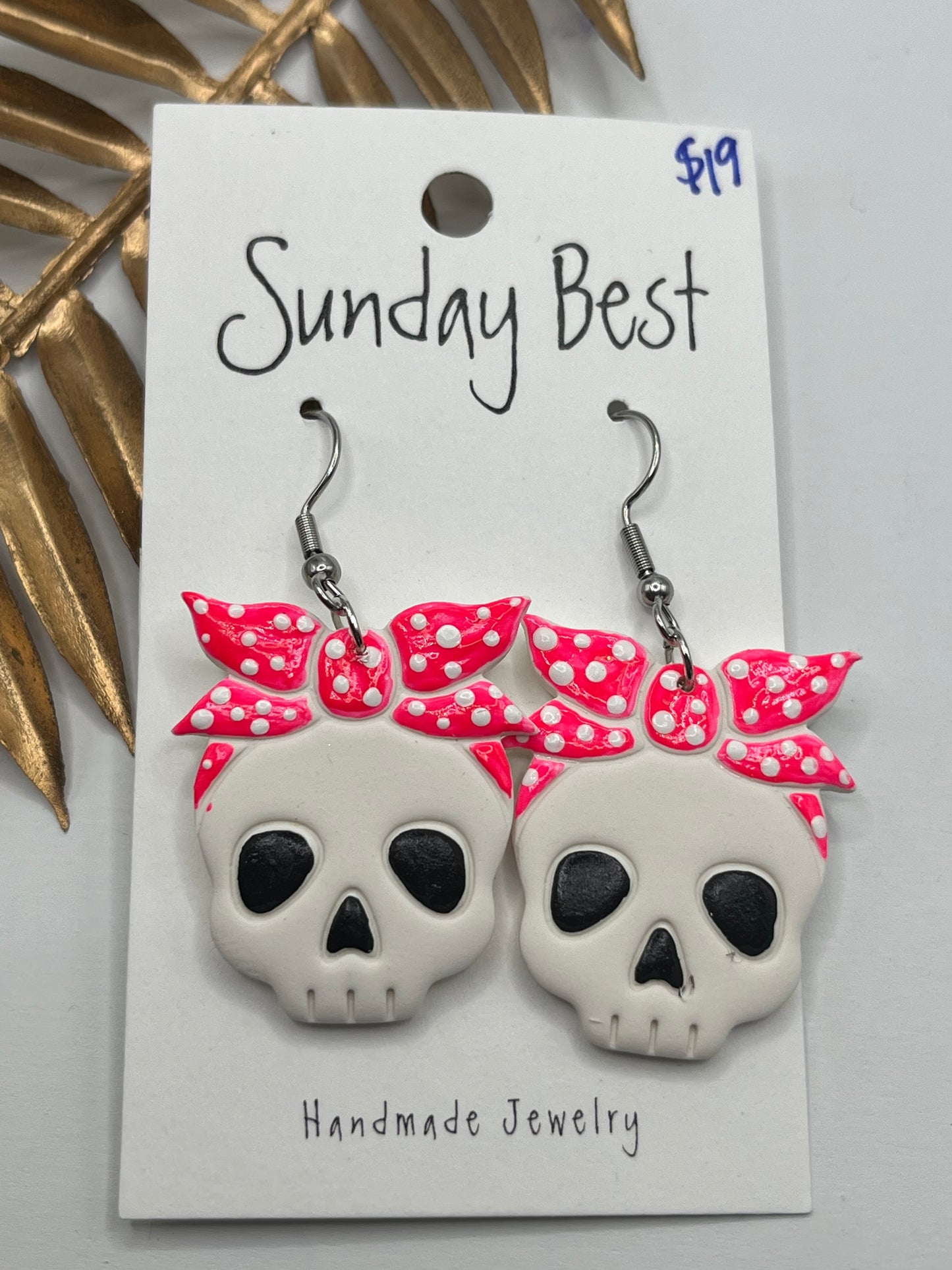 Hot Pink Bandana Skulls