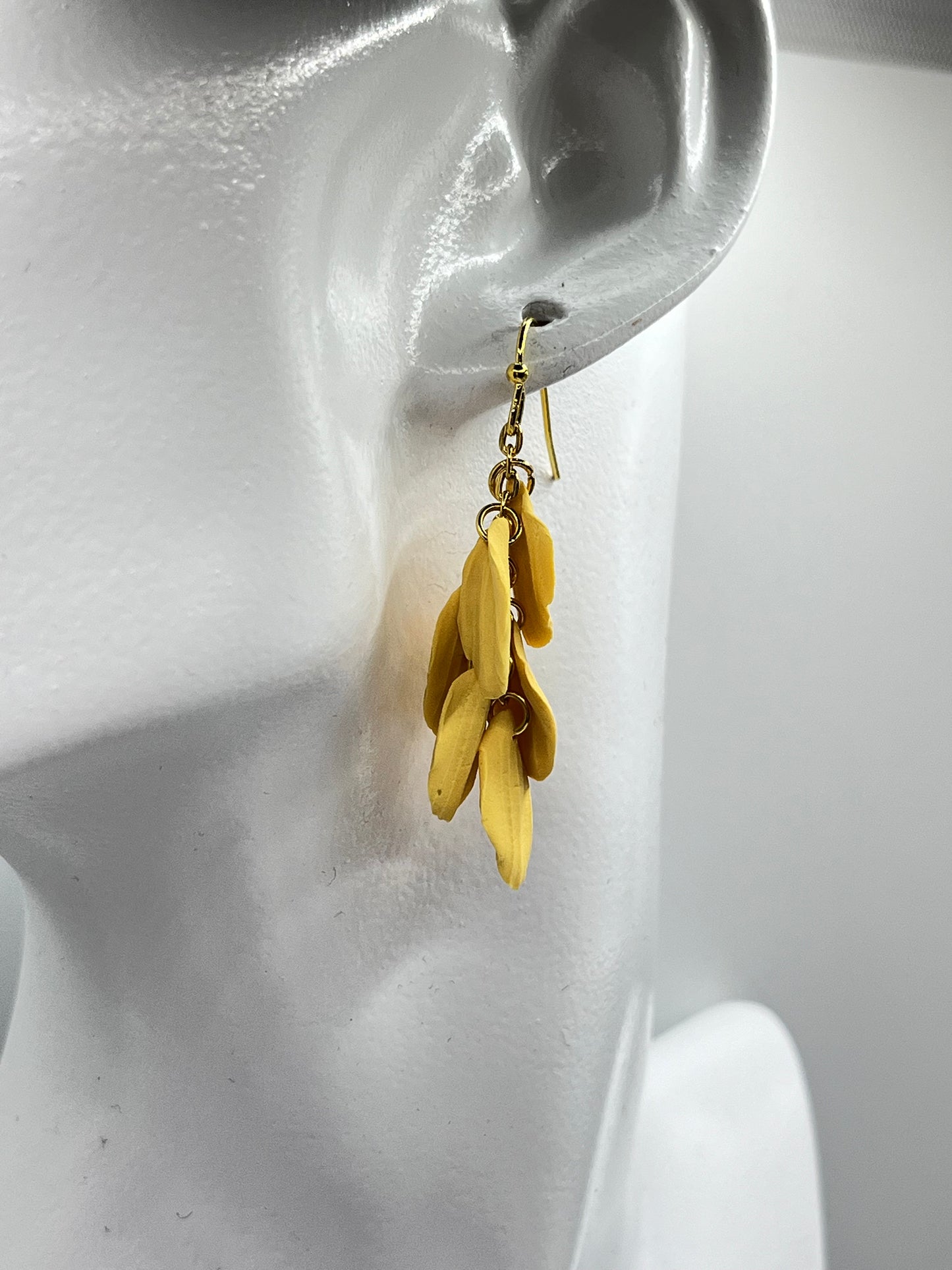 Yellow Flower Petal Dangles