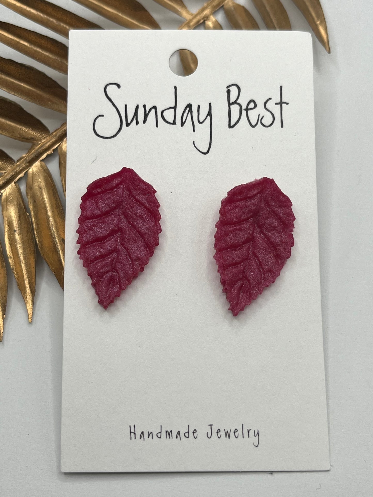 Red Leaf Studs