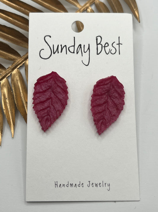 Red Leaf Studs