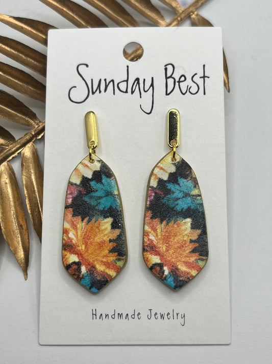 Fall Floral Dangles