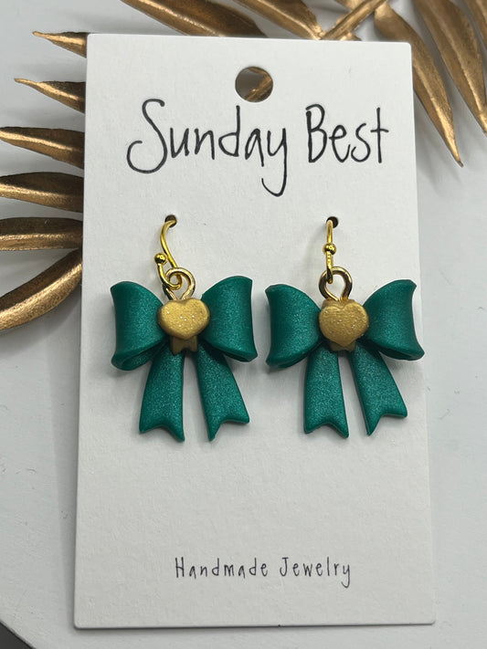 Green & Gold Bows