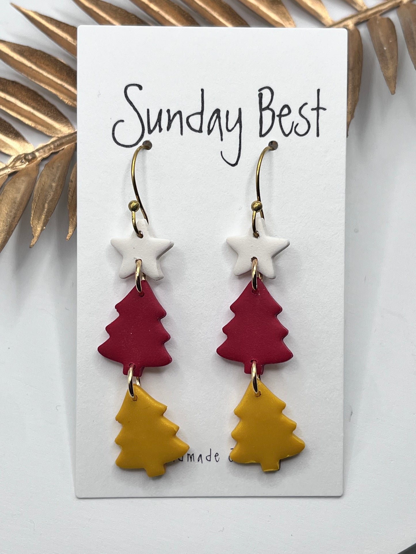 KC Christmas Star Dangles