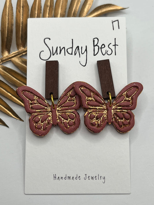 Rose Gold Butterflies