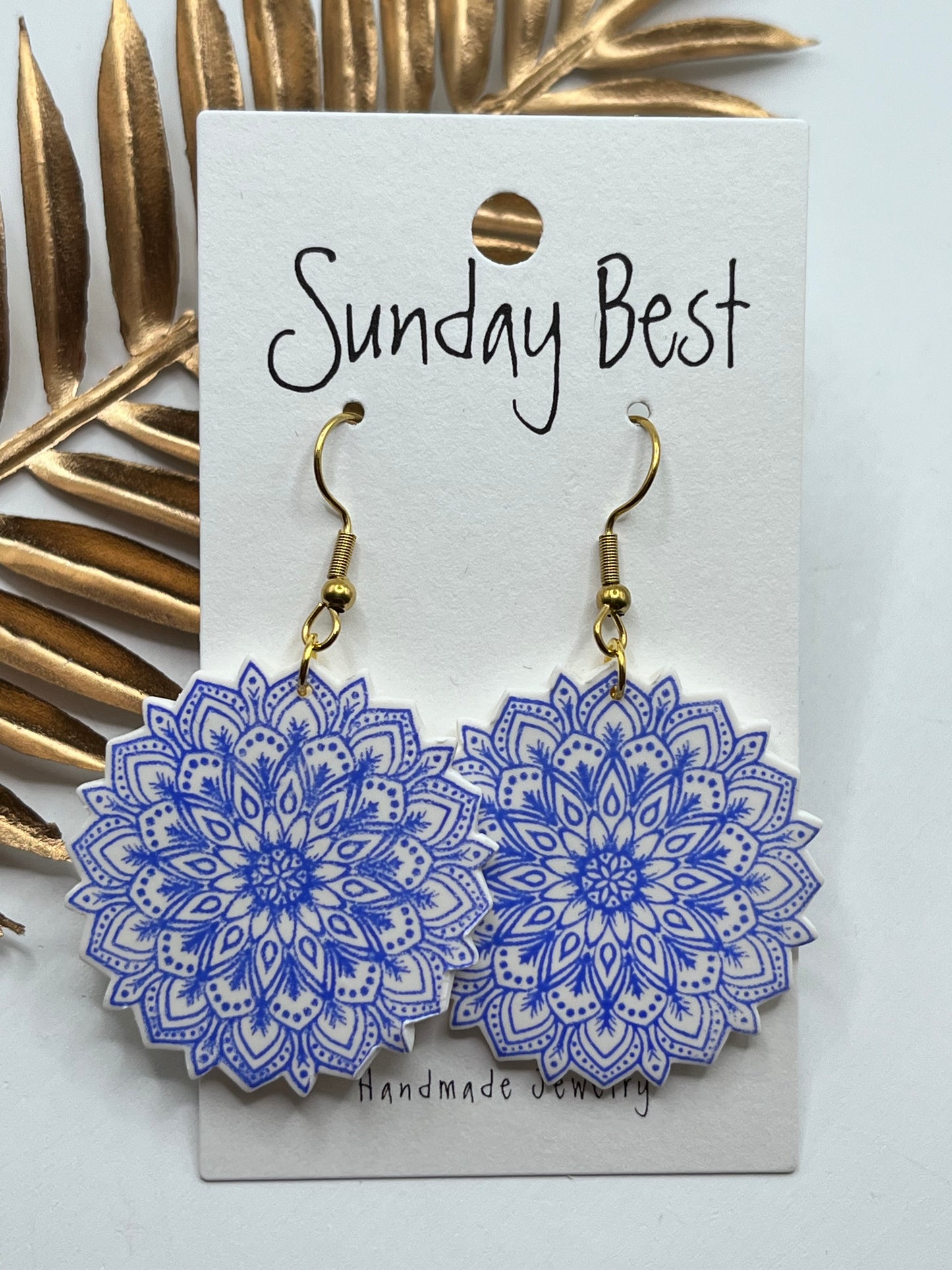 White & Blue Mandalas