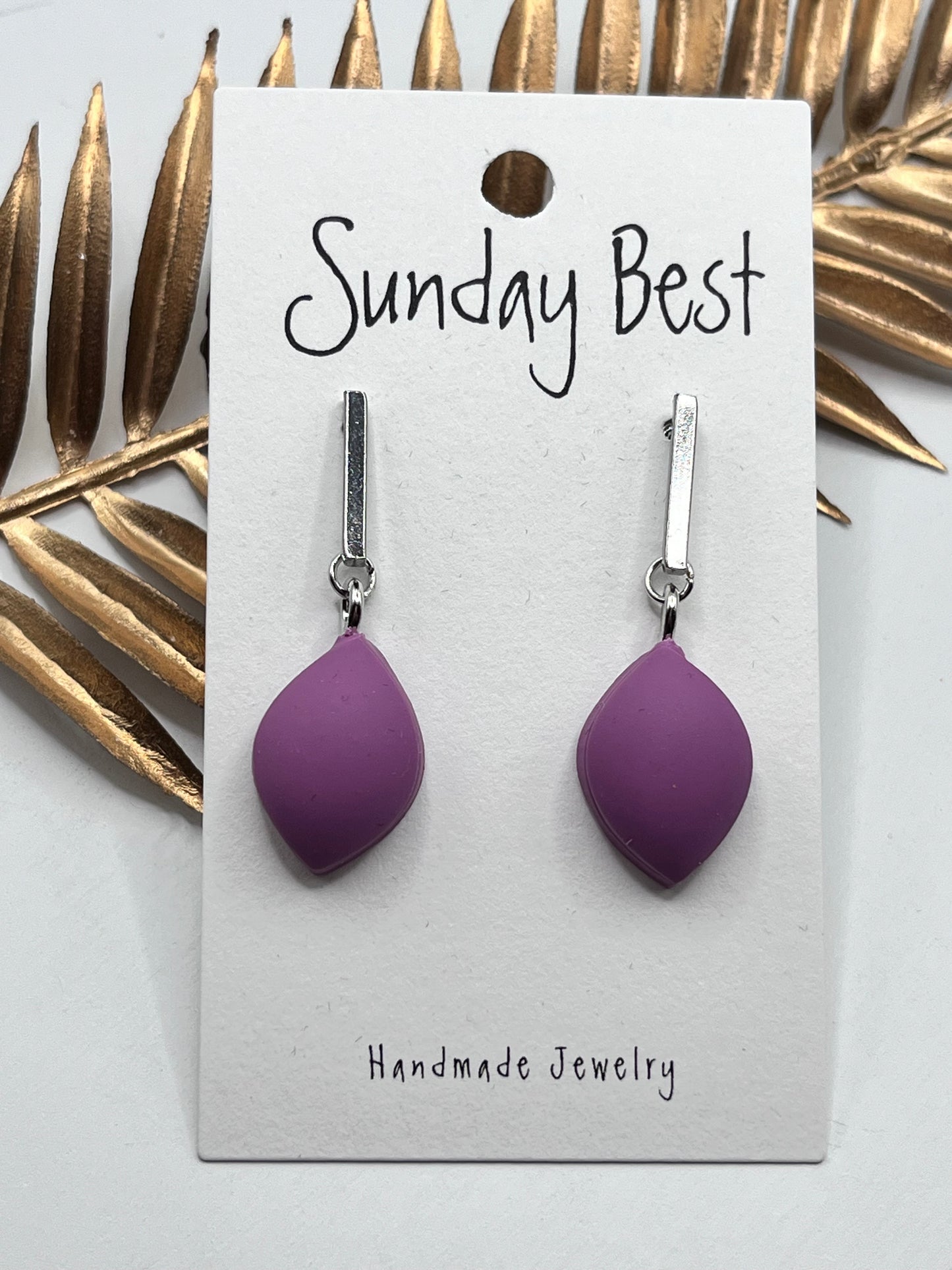 Puffy Purple Dangles