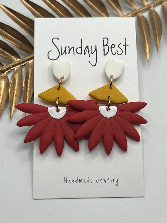 KC Flower Statement Earrings