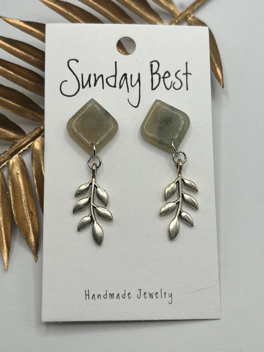 Marble Leaf Dangles