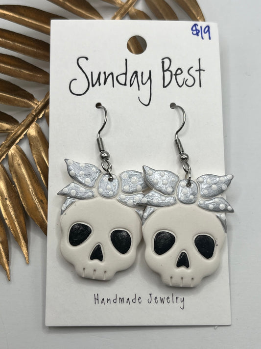 Silver Bandana Skulls