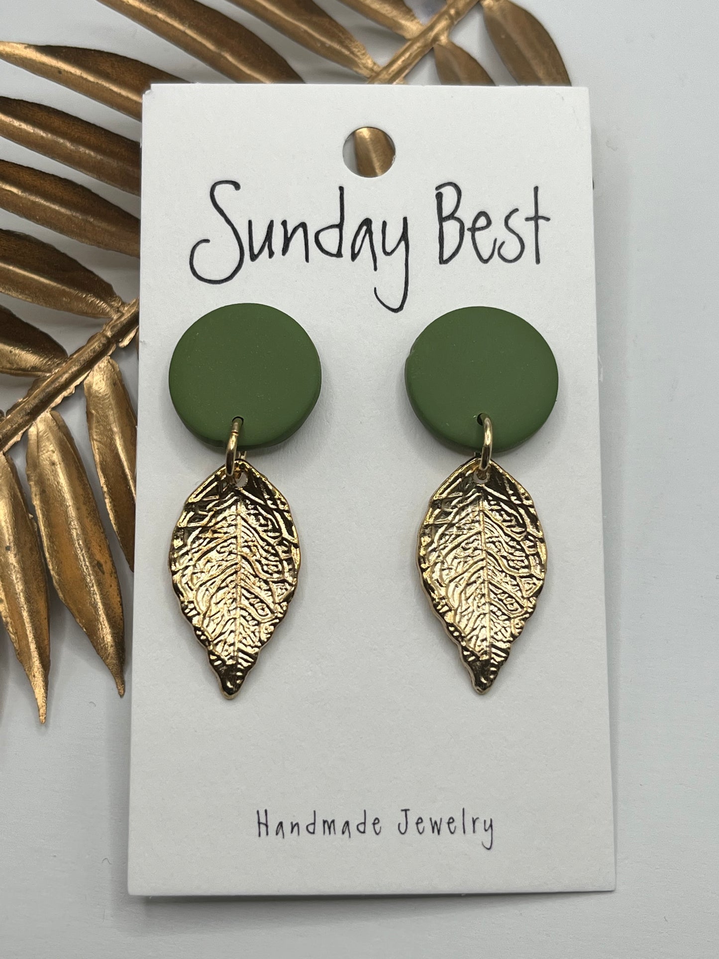 Green & Gold Leaves